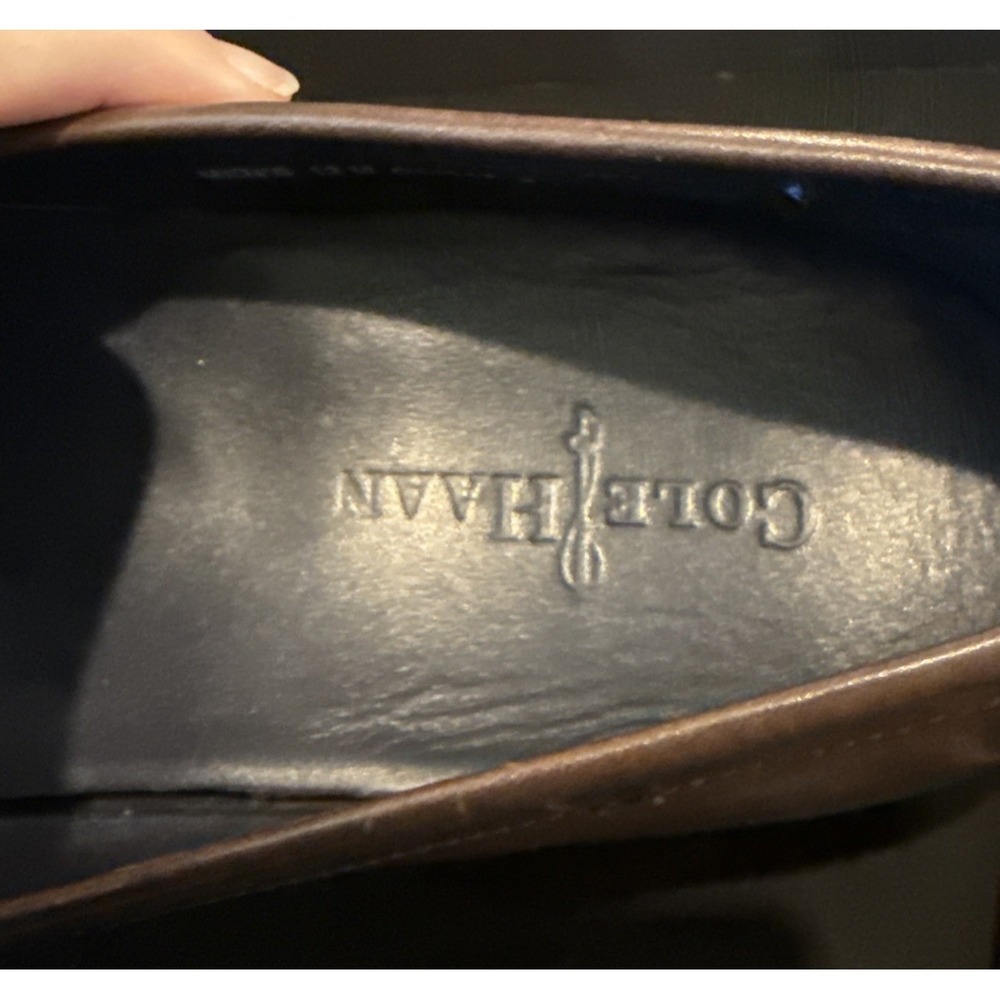 Cole Haan Mens Size 12‎ M Tassels Loafers Brown Leather Shoes Preppy Office - Picture 8 of 14